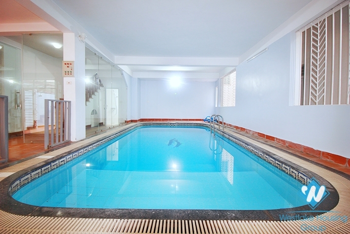 Four bedrooms house with in-door pool for rent in Tay Ho ward, Ha Noi